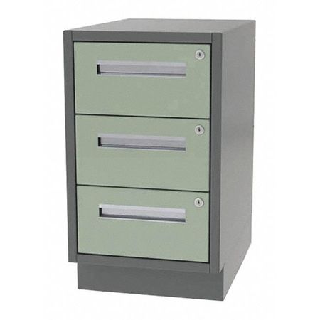 GREENE MANUFACTURING Cabinet, 3 Drawer, 16"Wx18"Dx28"H DT-1618-0030