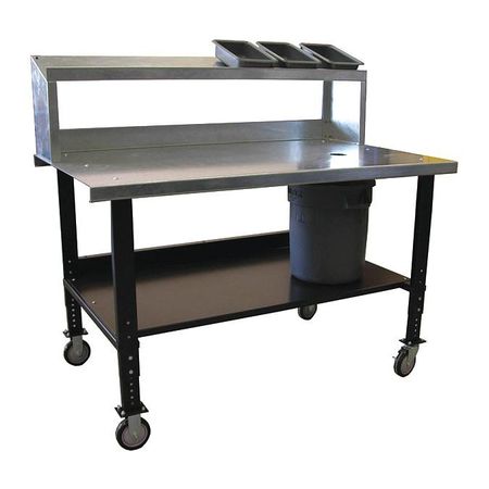 GREENE MANUFACTURING Potting Work Bench, 60" W, 27" to 38" Height B-306PS