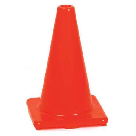 HY-KO Safety Cone, Flexible PVC, 12", PK6 SC-12