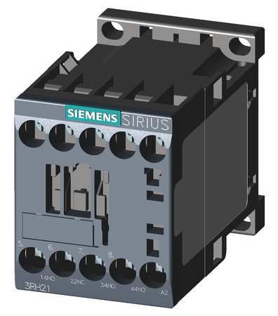 SIEMENS IEC Control Relay, 3NO/1NC, 24VAC, 10A 3RH21311AB00