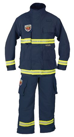 Fire-Dex USAR Jacket, Navy, XL, Nomex PCUSARNOMEXNAVY-XL