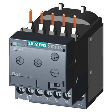 SIEMENS Current Monitoring Relay, 2 Phase, 1.6-16A 3RR21411AW30