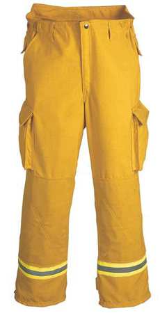 FIRE-DEX Turnout Pants, Yellow, XL, Inseam 31 In. FS1P051PKB1