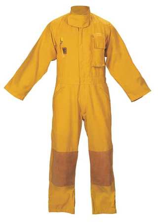 FIRE-DEX Turnout Coverall, Yellow, XL FS1C0010001