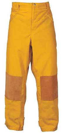 FIRE-DEX Turnout Pants, Yellow, L, Inseam 30 In. FS1P001000L