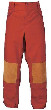 FIRE-DEX Turnout Pants, Red, S, Inseam 29 In. FS1P00L000S