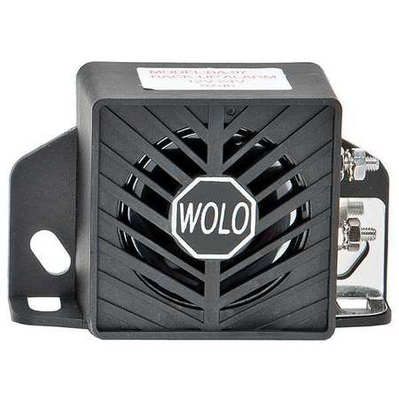 WOLO Back Up Alarm, 97dB, Black, 2-1/2 In. H BA-97