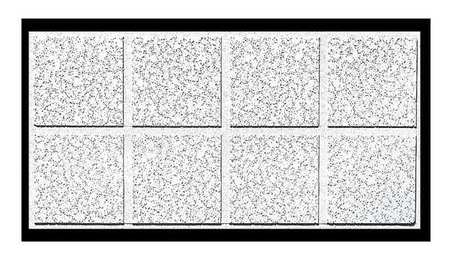 Armstrong World Industries Cortega Ceiling Tile, 24 in W x 48 in L, Angled Tegular, 15/16 in Grid Size, 10 PK 2765D