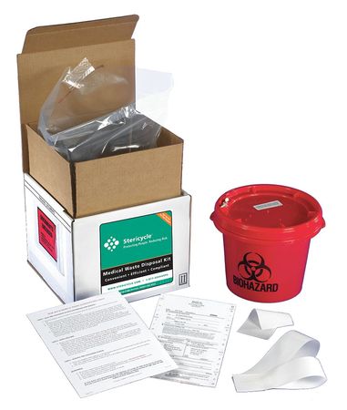 STERICYCLE Reg Med Waste Mailback System, 1 Gal 1GWMV4