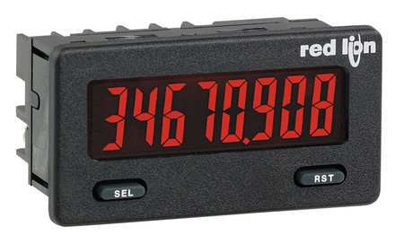 Red Lion Controls Counter Ratemeter, 8 Digits, Backlit LCD CUB5B000