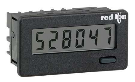 RED LION CONTROLS Counter, LCD, 8 Digits, 1.64" D CUB7CCG0