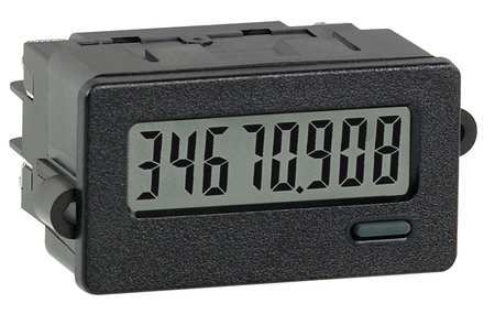 RED LION CONTROLS Counter, LCD, 8 Digits, 1.64" D CUB7CCR0