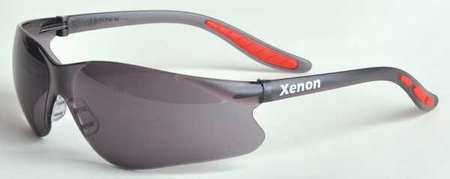Xenon Safety Glasses, Gray Uncoated SG-14G