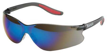 XENON Safety Glasses, Blue Uncoated SG-14M