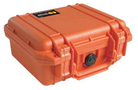 PELICAN Case, 10-5/8 InLx9-11/16 InWx4-7/8 InD, Or 1200-001-150