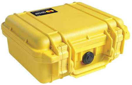 Pelican Yellow Protective Case, 10.62"L x 9.68"W x 4.87"D 1200-001-240