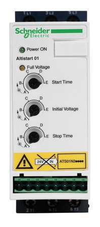 Schneider Electric Soft Start, 200-240VAC, 12A, 3HP ATS01N212LU