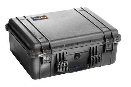 PELICAN Black Protective Case, 20.7"L x 17.2"W x 8.40"D 1550NF