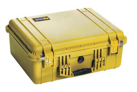 Pelican Yellow Protective Case, 20.6"L x 17.2"W x 8.4"D 1550-001-240