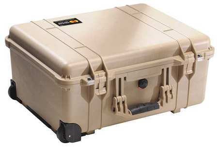 Pelican Desert Tan Protective Case, 22.07"L x 17.92"W x 10.42"D 1560NF