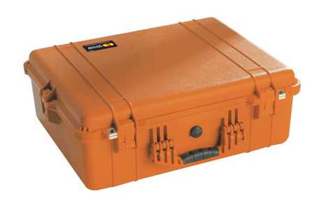 PELICAN Case, 24-1/4 InLx19-7/16 Wx8-11/16 In, Or 1600-001-150