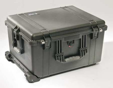 PELICAN Black Protective Case, 24.7"L x 19.57"W x 13.9"D 1620NF