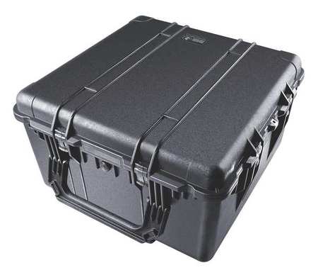 Pelican Black Protective Case, 27.2"L x 27-1/2"W x 16.3"D 1640-001-110