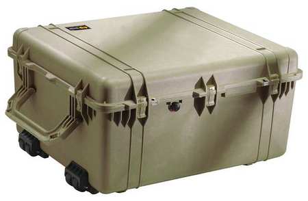 Pelican Olive Drab Green Protective Case, 33.43"L x 28.4"W x 17.65"D 1690-001-130