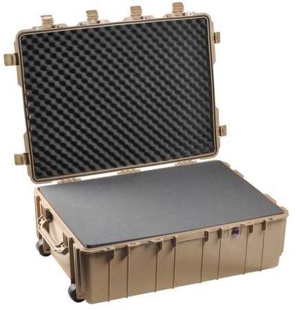 PELICAN Desert Tan Protective Case, 37-1/2"L x 27.13"W x 14.37"D 1730