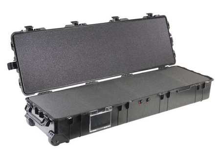 Pelican Black Protective Case, 57.42" L x 18.48" W x 11.23" D 017700-0000-110