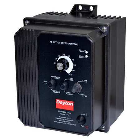 DAYTON Variable Frequency Drive, 3 HP, 208-240V 13E638