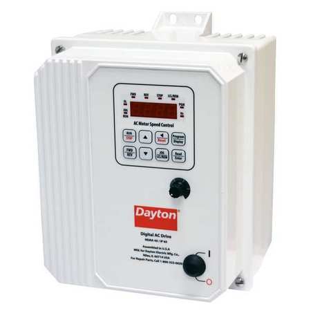 DAYTON Variable Frequency Drive, 3 HP, 208-240V 13E653