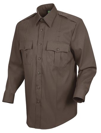 HORACE SMALL Sentry Plus Shirt, Brown, Neck 17 In. HS1145 17 36