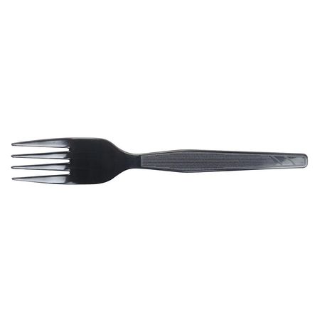 Dixie Disposable Fork, Black, Medium Weight, PK2000 FM527
