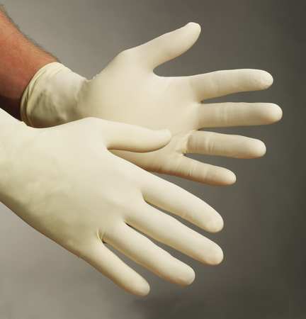 ANSELL Exam Gloves, Natural Rubber Latex, Powder Free Natural, L, 100 PK L923
