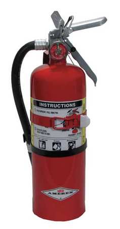 Amerex Fire Extinguisher, 3A:40B:C, Dry Chemical, 5 lb B402T