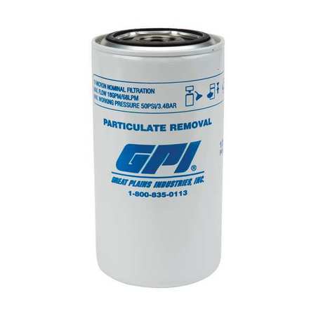 Gpi Fuel Filter Canister, 3-3/4 x 3-3/4 x 7In 129300-01