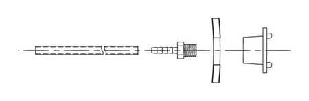 JUSTRITE Suction Option Assembly, Stainless Steel 12020