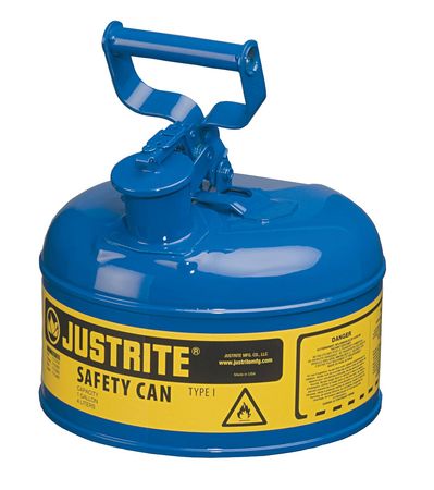 Justrite 1 gal Blue Steel Type I Safety Can Kerosene 7110300