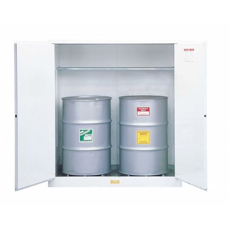 JUSTRITE Flammable Cabinet, 110 gal., White 8991053