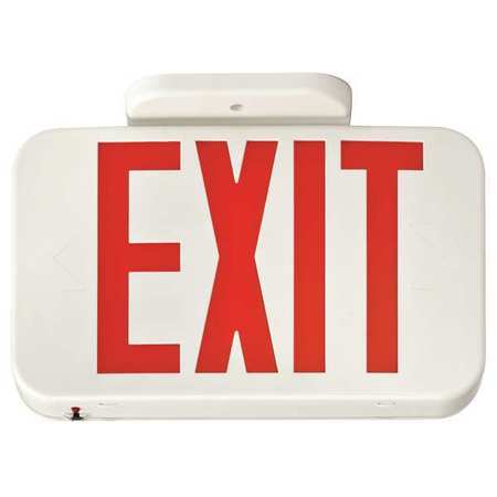 Lithonia Lighting Exit Sign, 3.20W, Red, 2 Faces EXR
