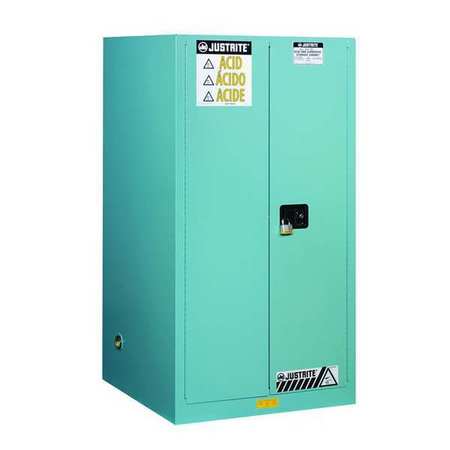 JUSTRITE Corrosive Safety Cabinet, 65", H, Blue 899002