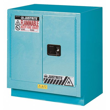 JUSTRITE Corrosive Safety Cabinet, Blue, 19 gal. 8831022