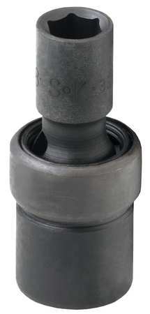 Sk Professional Tools 3/8 in Drive Impact Socket Standard Socket, Black Phosphate 33366