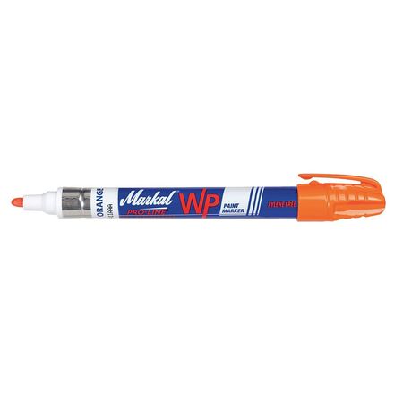 Markal Paint Marker, Medium Tip, Orange Color Family, Paint 96936