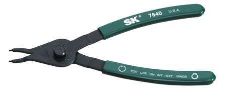 SK PROFESSIONAL TOOLS Retaining Ring Plier, 0.070" Tip Dia. 7640