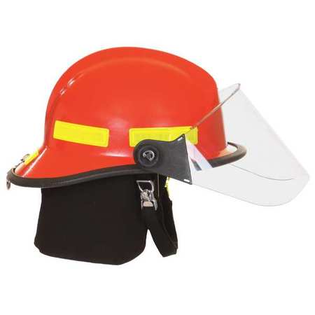 FIRE-DEX Fire Helmet, Modern, White 911H731