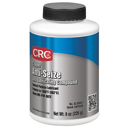 Crc Anti-Seize, 8 oz., Copper, Brush Top Bottle SL35901