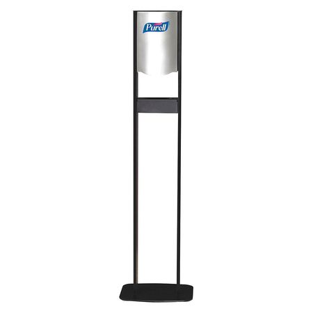 Purell ELITE TFX Floor Stand Dispenser, 1200mL, Black/Chrome, PK2 2454-DS02