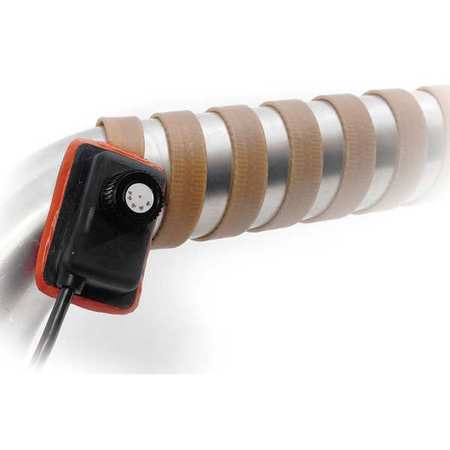 BRISKHEAT Heating Tape, Adjustable Thermostat Control, 120VAC, 144W, 0.5"W x 4'L HSTAT051004